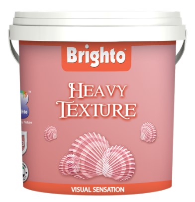 Brighto Heavy Texture Exterior Paint – Extra Thick Decorative Coating for Superior Protection of Exterior Walls